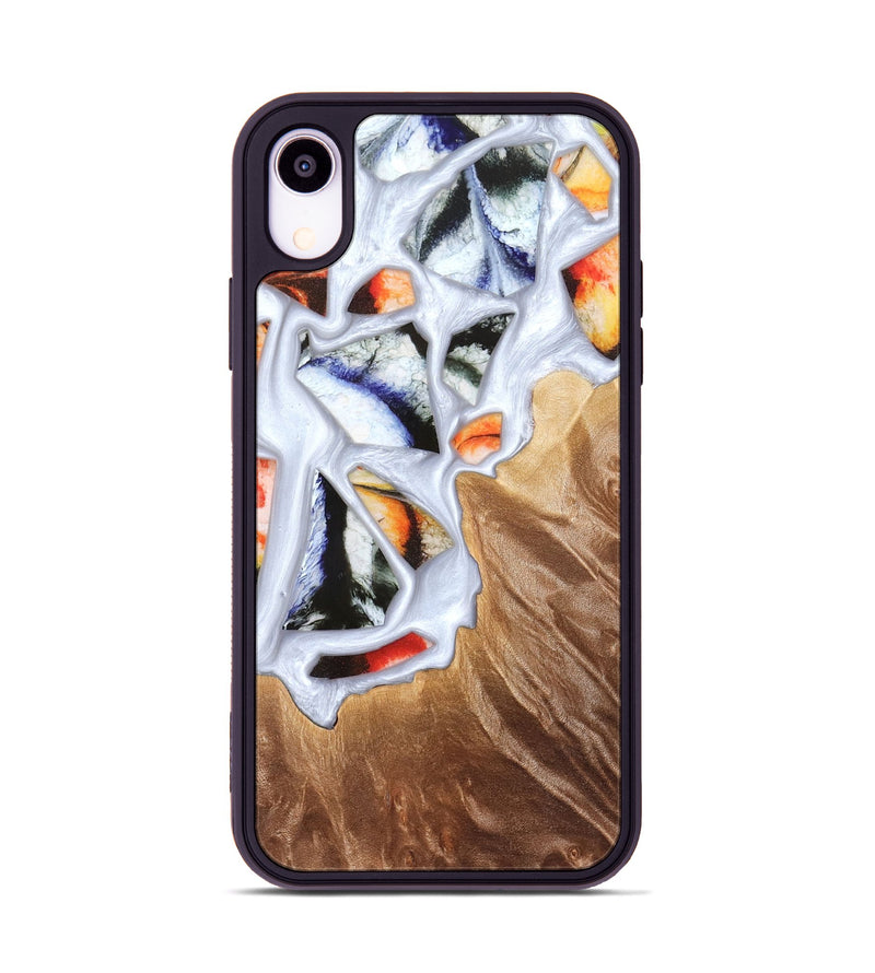 iPhone Xr Wood Phone Case - Dusty (Stained Glass, 821802)