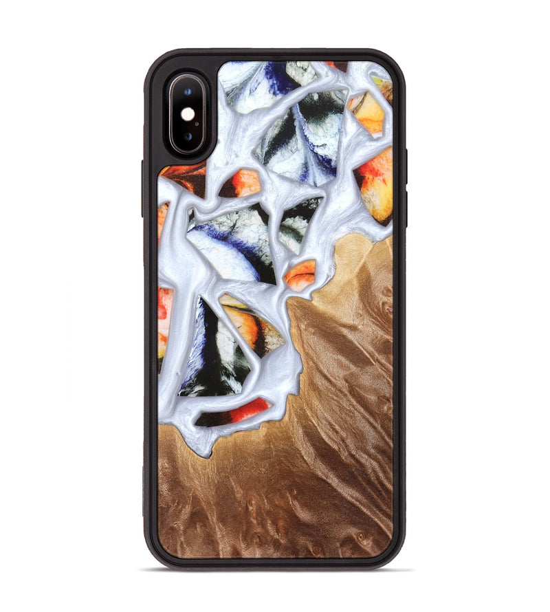 iPhone Xs Max Wood Phone Case - Dusty (Stained Glass, 821802)