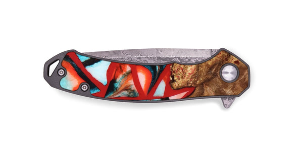 EDC Wood Pocket Knife - Suellen (Stained Glass, 821803)