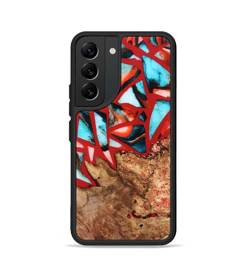 Galaxy S22 Wood Phone Case - Suellen (Stained Glass, 821803)