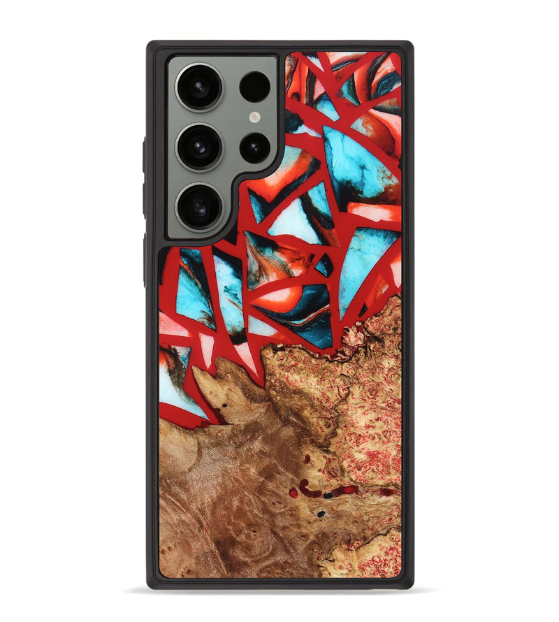 Galaxy S23 Ultra Wood Phone Case - Suellen (Stained Glass, 821803)
