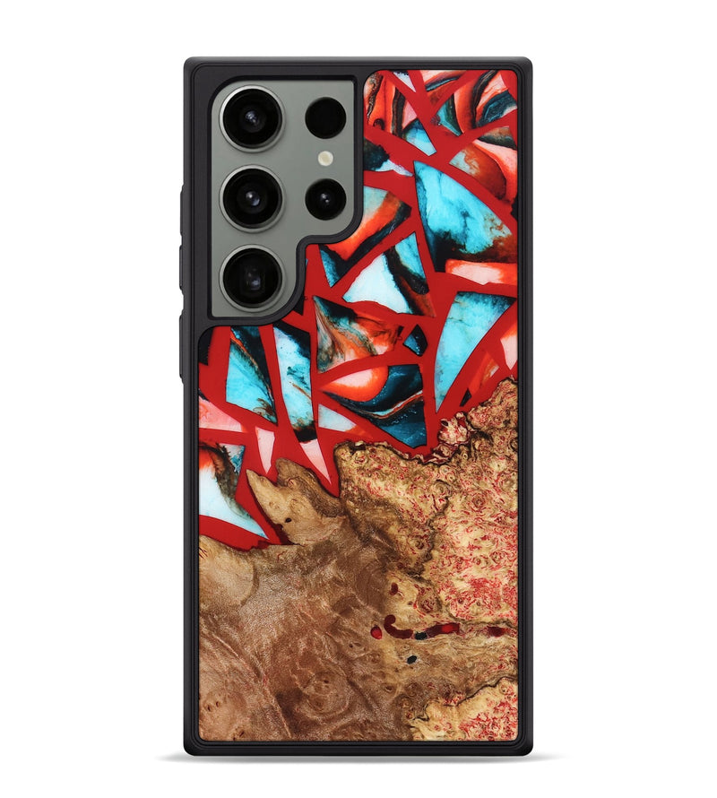 Galaxy S24 Ultra Wood Phone Case - Suellen (Stained Glass, 821803)