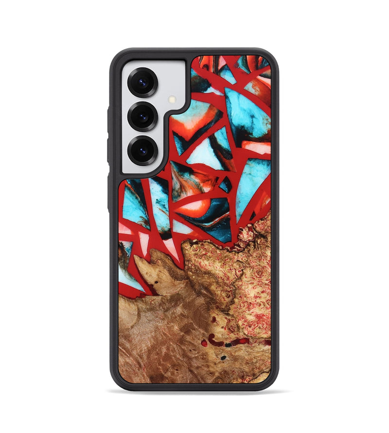 Galaxy S25 Wood Phone Case - Suellen (Stained Glass, 821803)