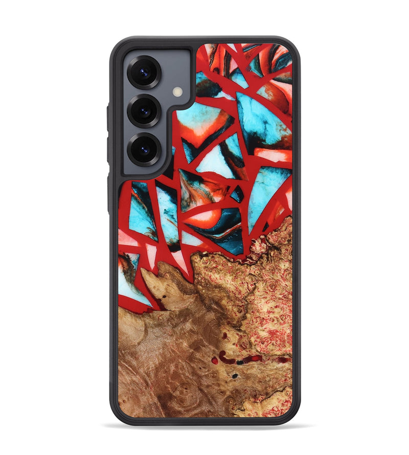 Galaxy S25 Plus Wood Phone Case - Suellen (Stained Glass, 821803)
