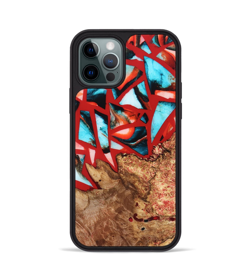 iPhone 12 Pro Wood Phone Case - Suellen (Stained Glass, 821803)
