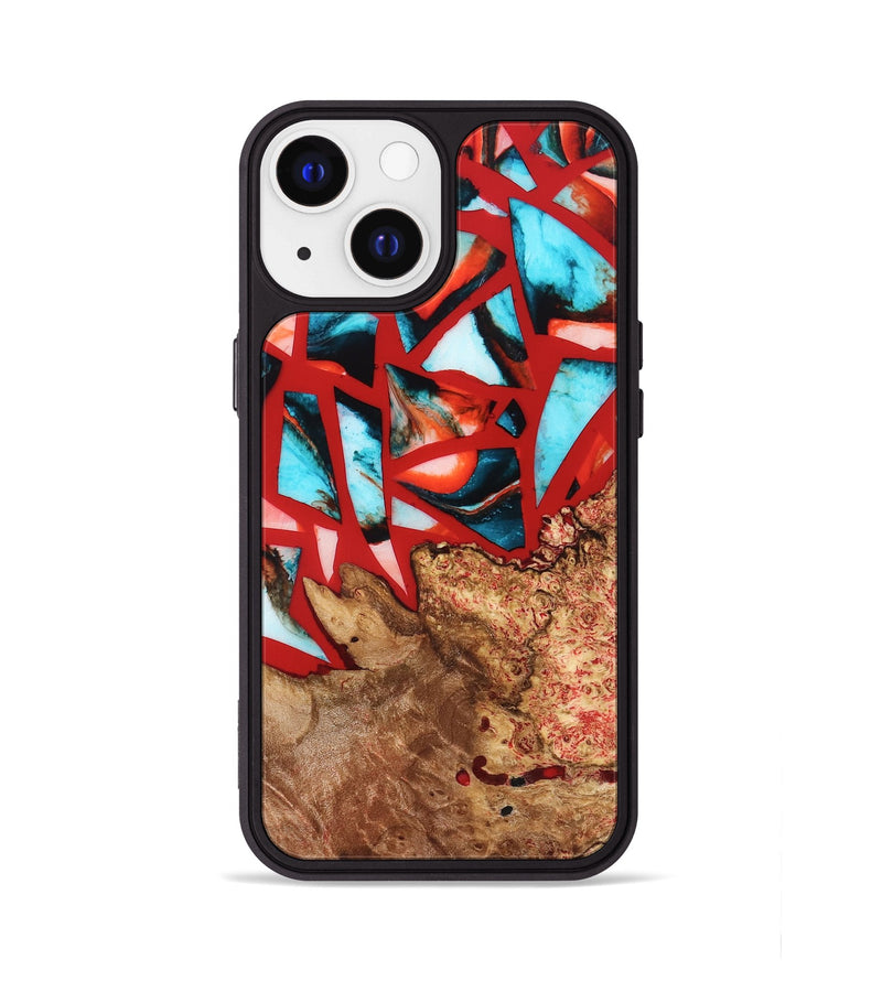 iPhone 13 Wood Phone Case - Suellen (Stained Glass, 821803)