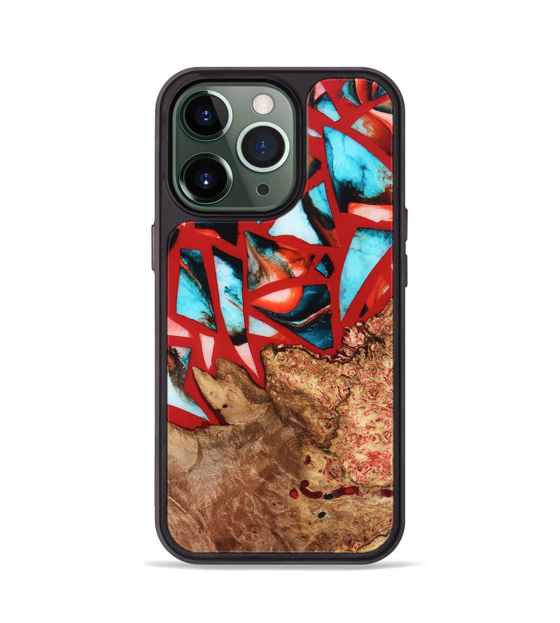 iPhone 13 Pro Wood Phone Case - Suellen (Stained Glass, 821803)