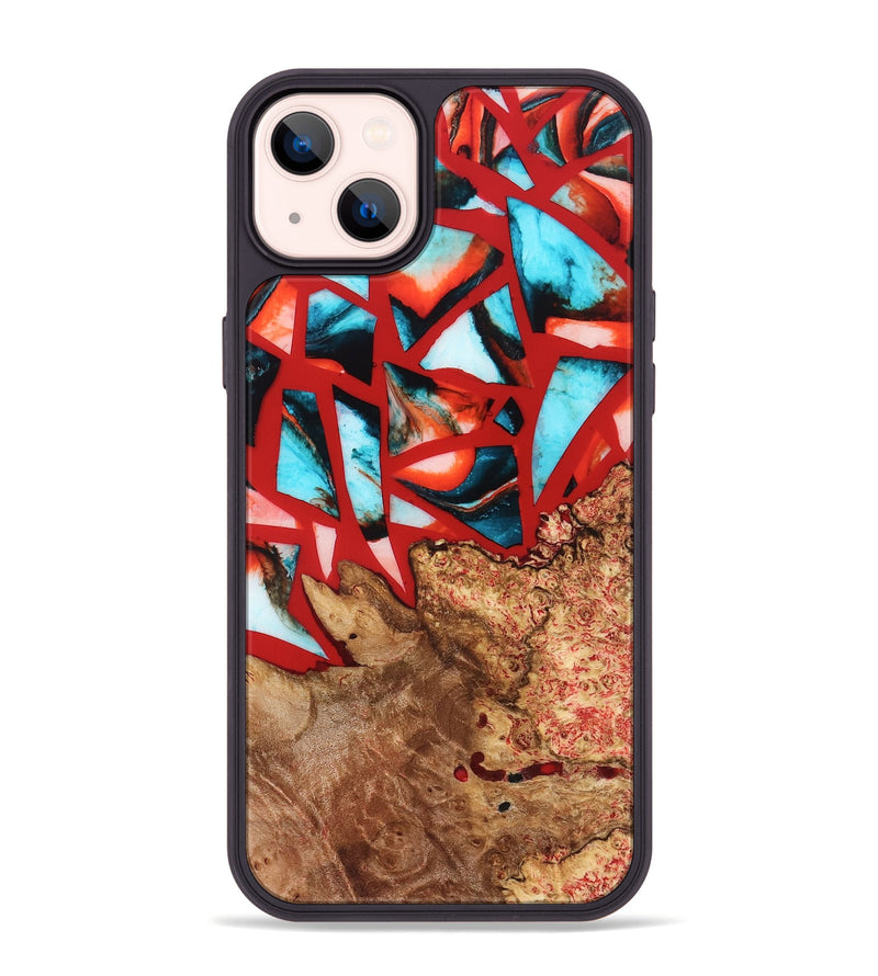 iPhone 14 Plus Wood Phone Case - Suellen (Stained Glass, 821803)