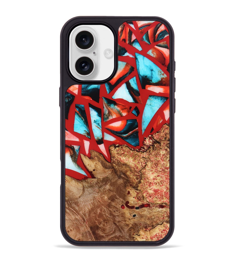 iPhone 16 Plus Wood Phone Case - Suellen (Stained Glass, 821803)