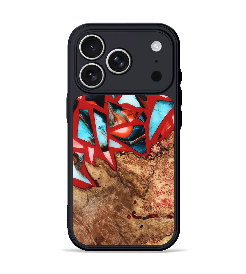 iPhone 17 Pro Wood Phone Case - Suellen (Stained Glass, 821803)