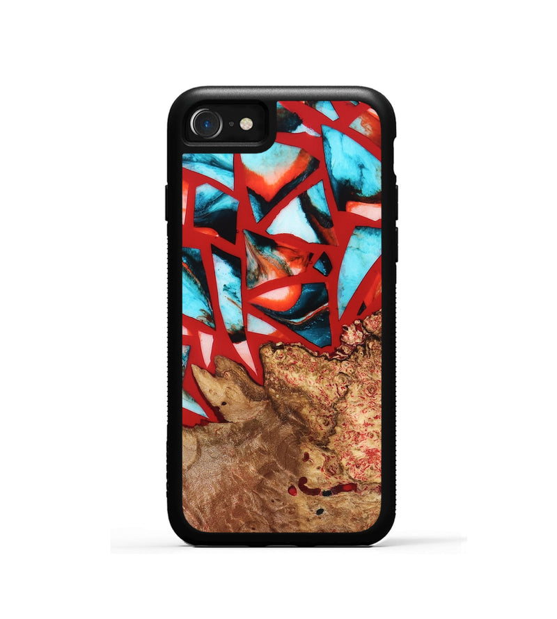 iPhone SE Wood Phone Case - Suellen (Stained Glass, 821803)