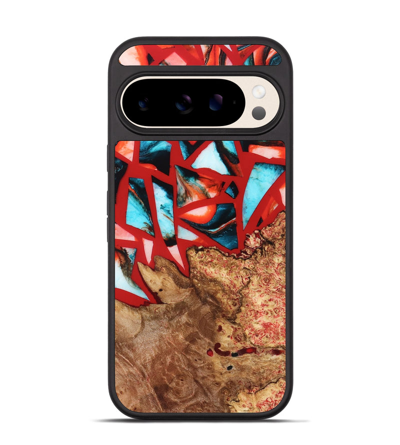 Pixel 10 Wood Phone Case - Suellen (Stained Glass, 821803)