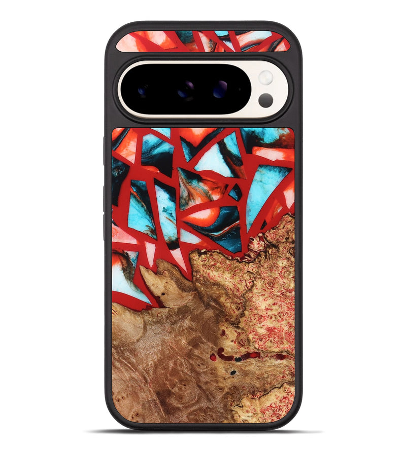 Pixel 10 Pro XL Wood Phone Case - Suellen (Stained Glass, 821803)
