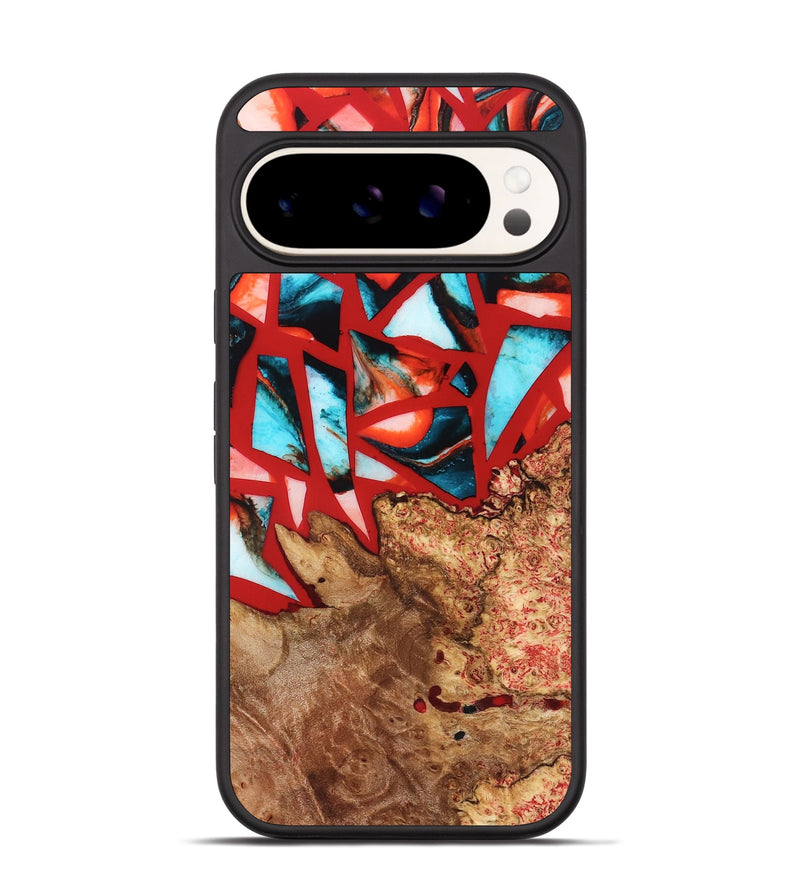 Pixel 9 Pro Wood Phone Case - Suellen (Stained Glass, 821803)
