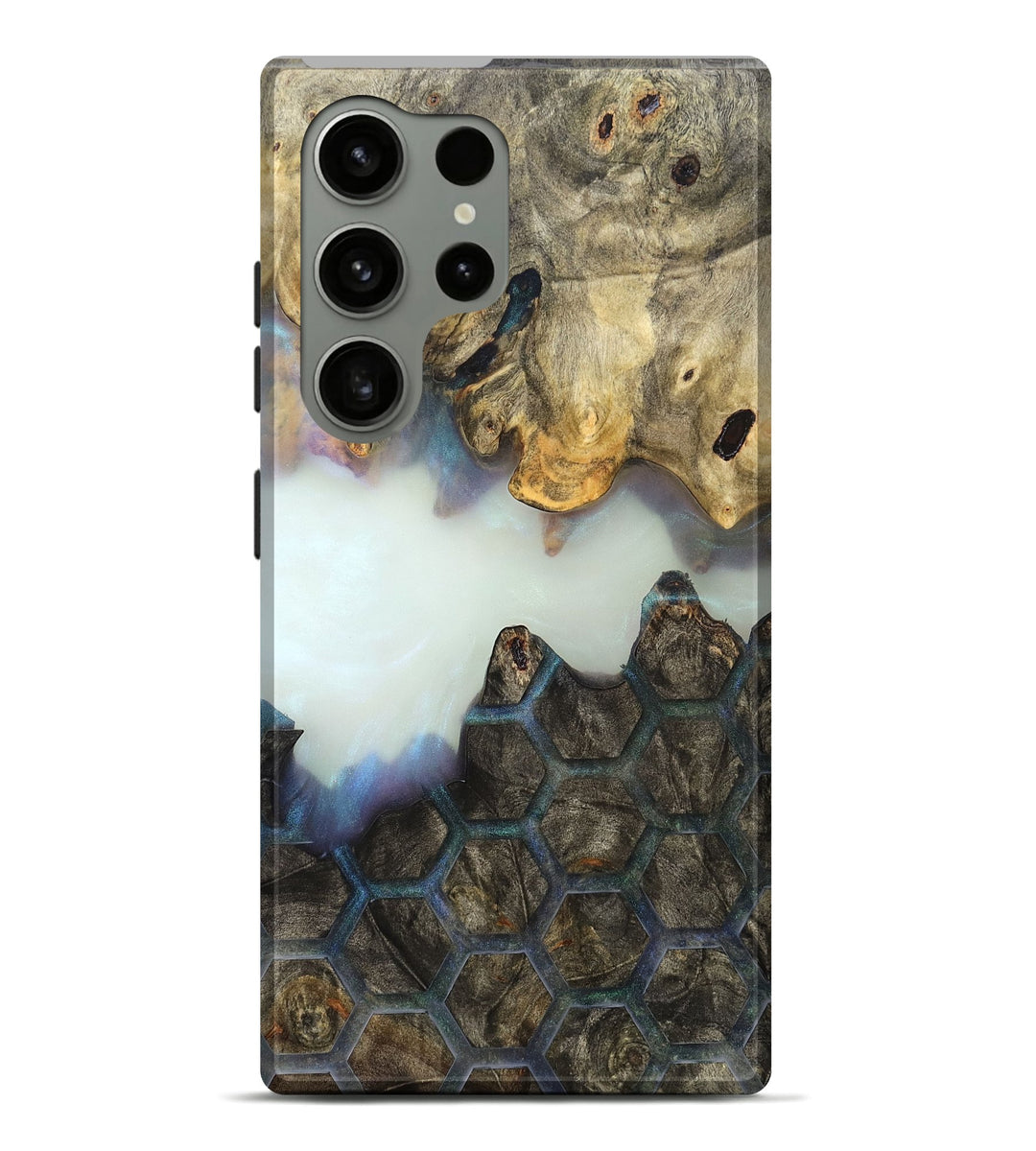 Galaxy S24 Ultra Wood Live Edge Phone Case - Son (Clear, 821804)