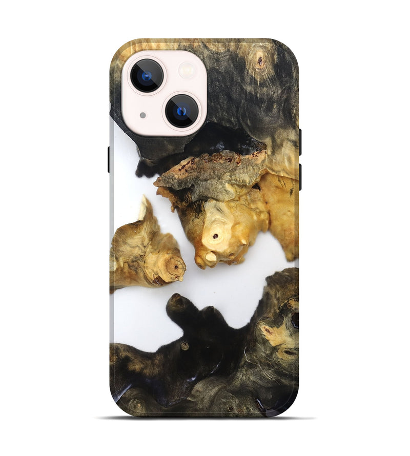 iPhone 14 Wood Live Edge Phone Case - Dionne (Clear, 821805)