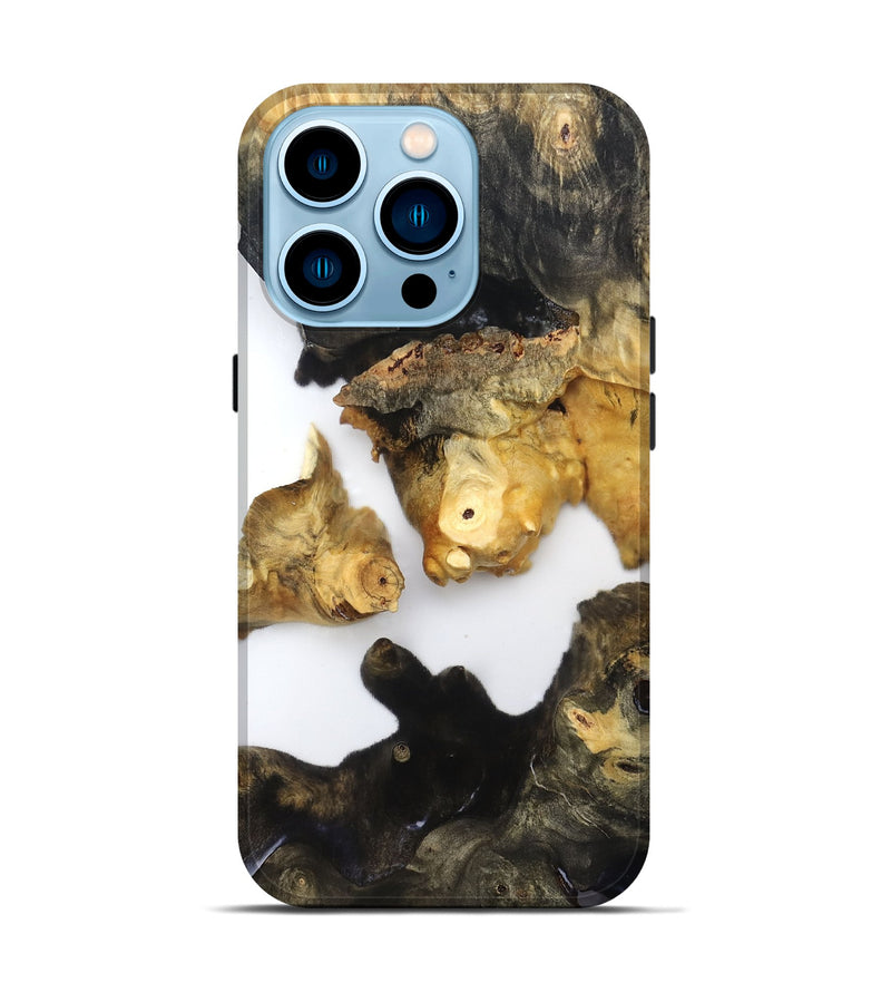 iPhone 14 Pro Wood Live Edge Phone Case - Dionne (Clear, 821805)