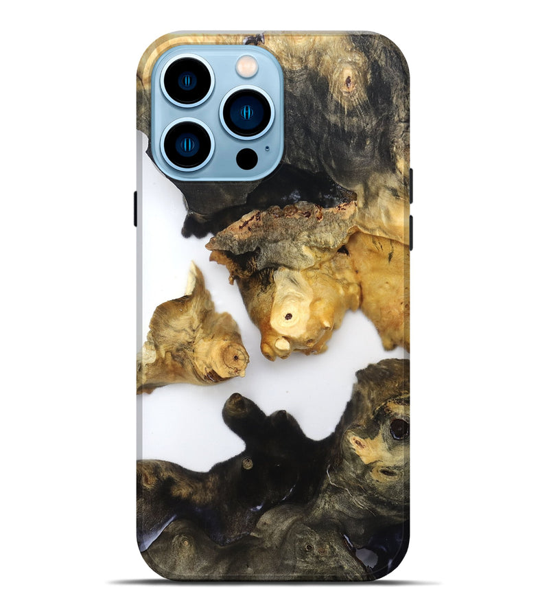iPhone 14 Pro Max Wood Live Edge Phone Case - Dionne (Clear, 821805)