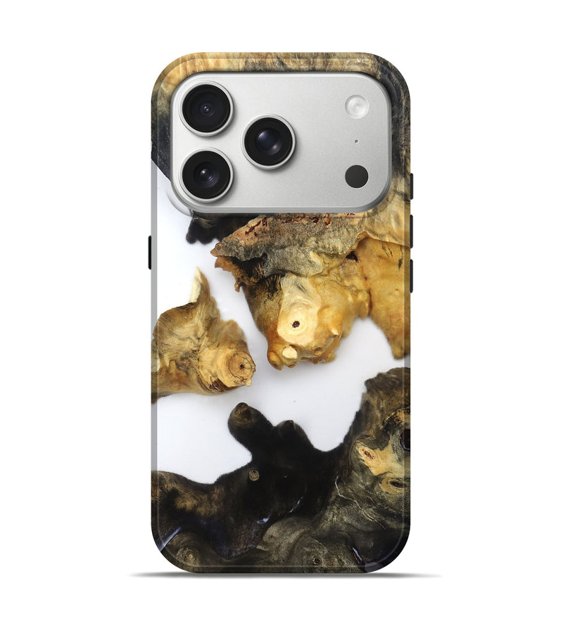 iPhone 17 Pro Wood Live Edge Phone Case - Dionne (Clear, 821805)