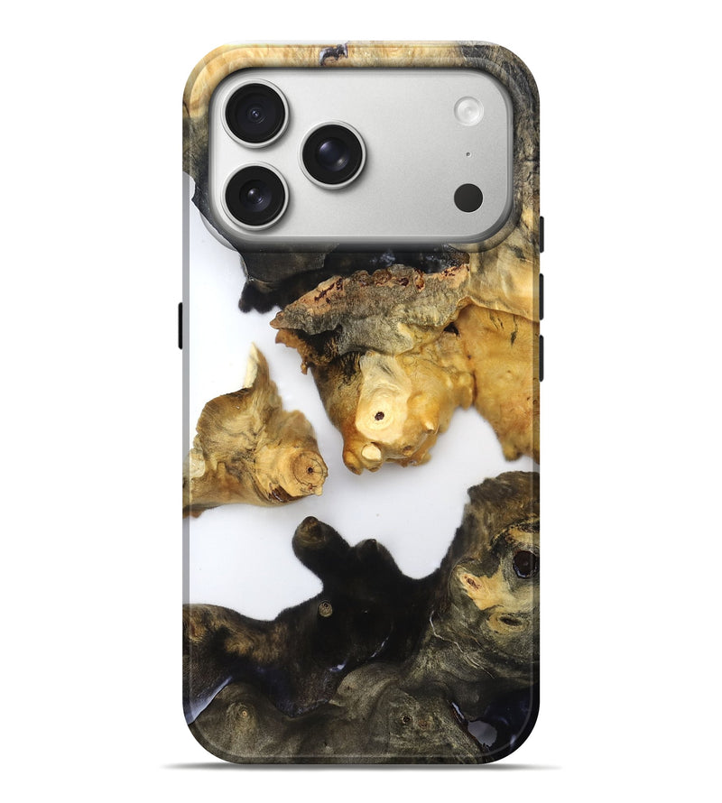 iPhone 17 Pro Max Wood Live Edge Phone Case - Dionne (Clear, 821805)
