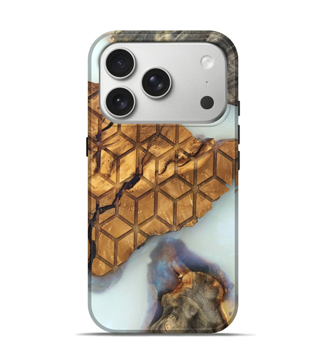 iPhone 17 Pro Wood Live Edge Phone Case - Samira (Clear, 821806)
