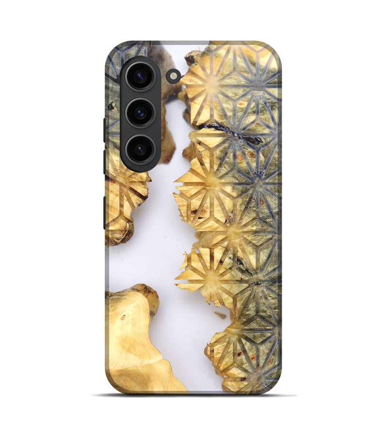 Galaxy S23 Wood Live Edge Phone Case - Leesa (Clear, 821807)