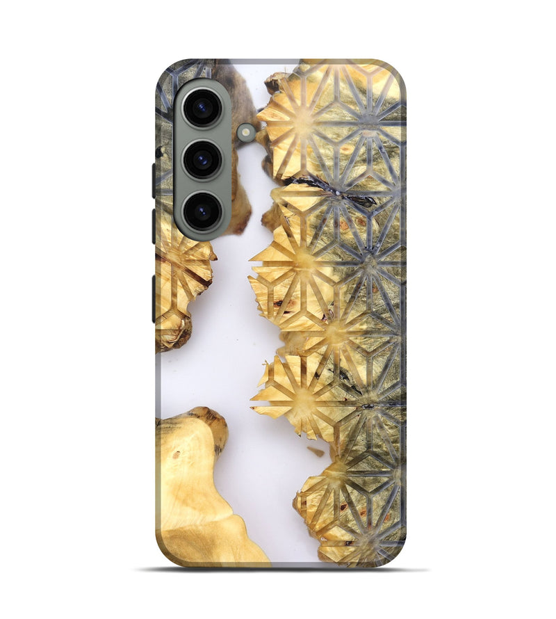 Galaxy S24 Wood Live Edge Phone Case - Leesa (Clear, 821807)