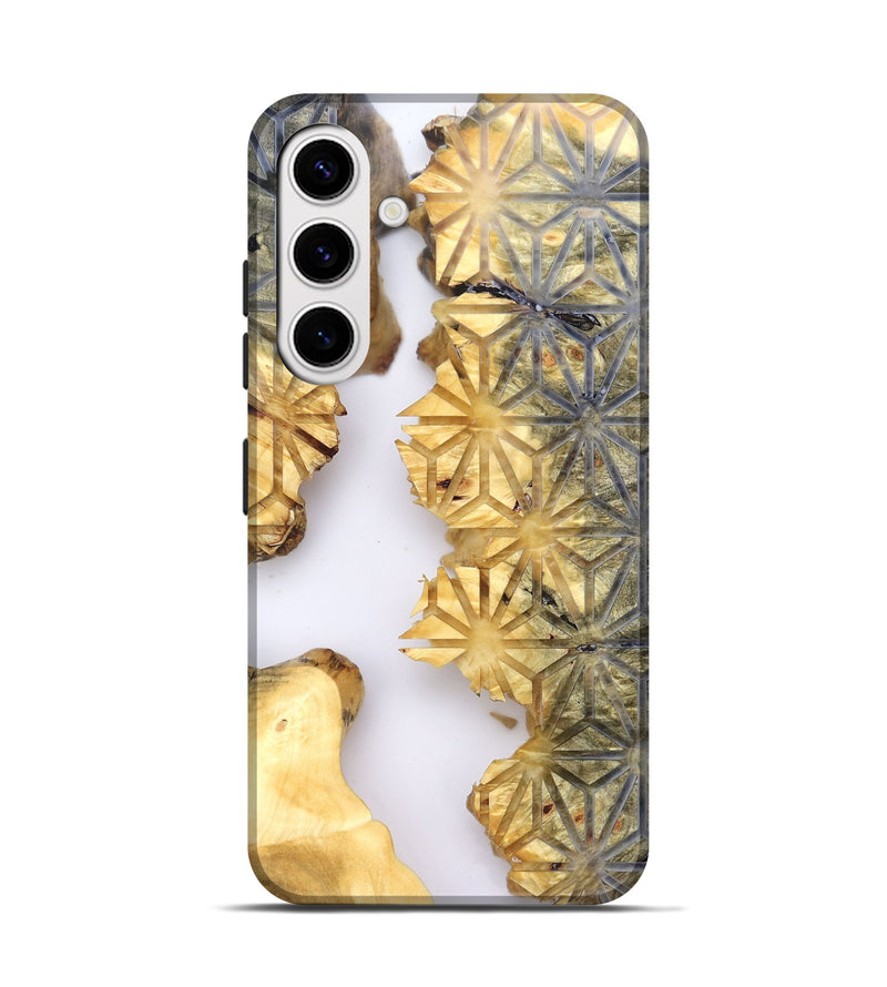 Galaxy S25 Wood Live Edge Phone Case - Leesa (Clear, 821807)