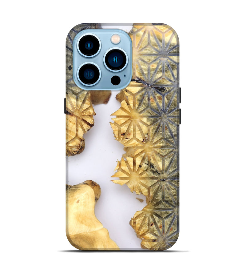 iPhone 14 Pro Wood Live Edge Phone Case - Leesa (Clear, 821807)