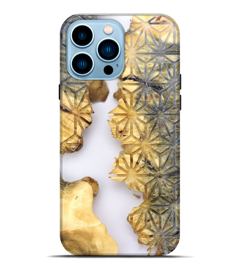 iPhone 14 Pro Max Wood Live Edge Phone Case - Leesa (Clear, 821807)