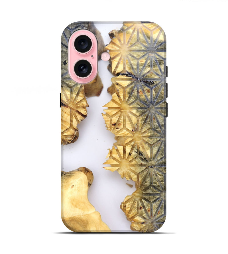 iPhone 16 Wood Live Edge Phone Case - Leesa (Clear, 821807)