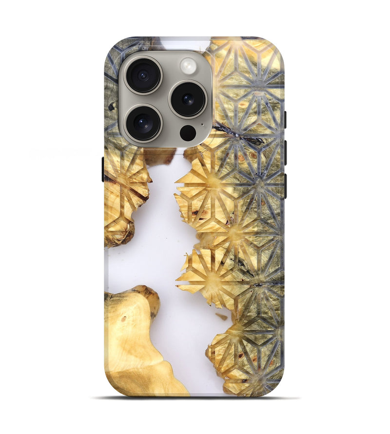 iPhone 16 Pro Wood Live Edge Phone Case - Leesa (Clear, 821807)