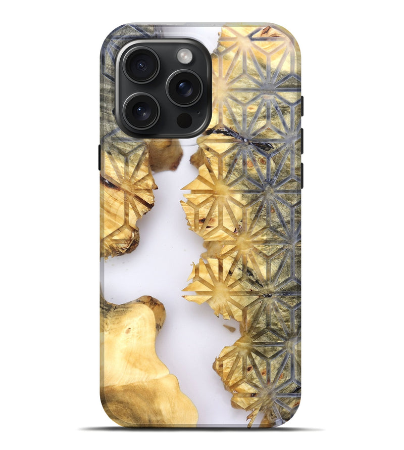 iPhone 16 Pro Max Wood Live Edge Phone Case - Leesa (Clear, 821807)
