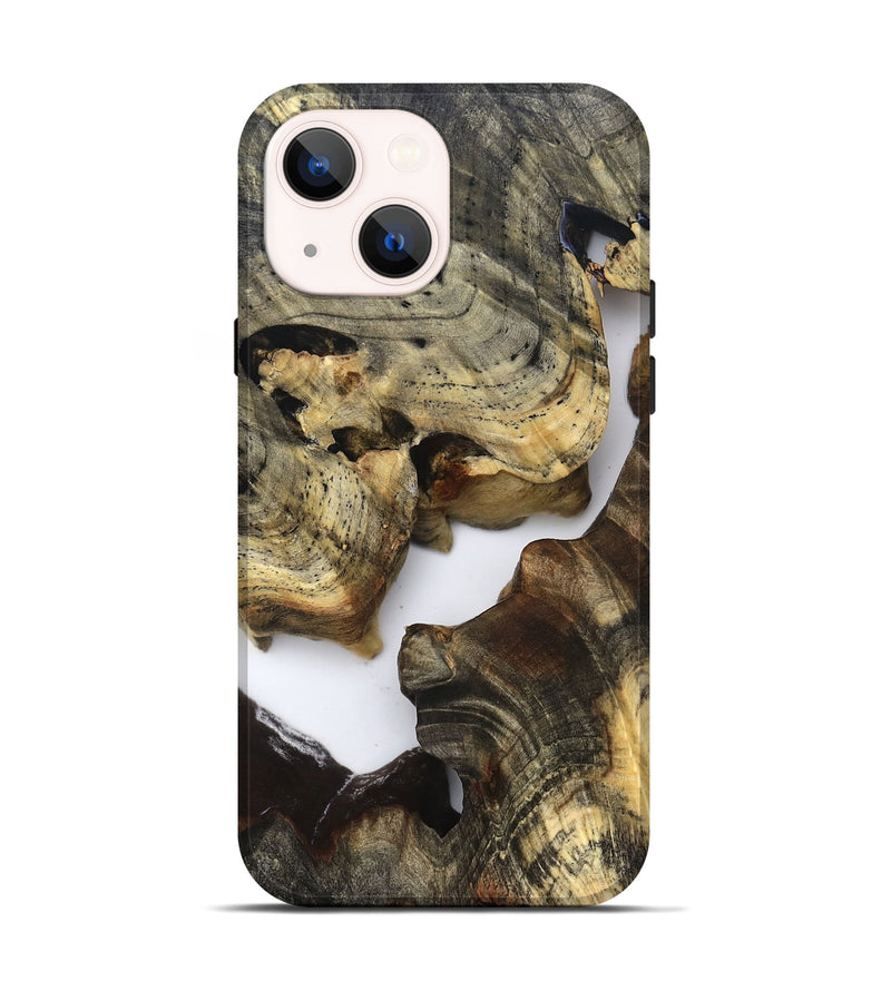 iPhone 14 Wood Live Edge Phone Case - Bridger (Clear, 821808)
