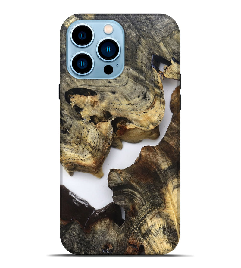 iPhone 14 Pro Max Wood Live Edge Phone Case - Bridger (Clear, 821808)