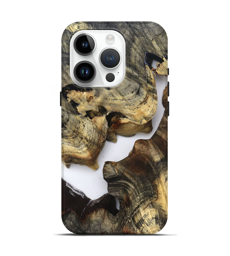 iPhone 15 Pro Wood Live Edge Phone Case - Bridger (Clear, 821808)