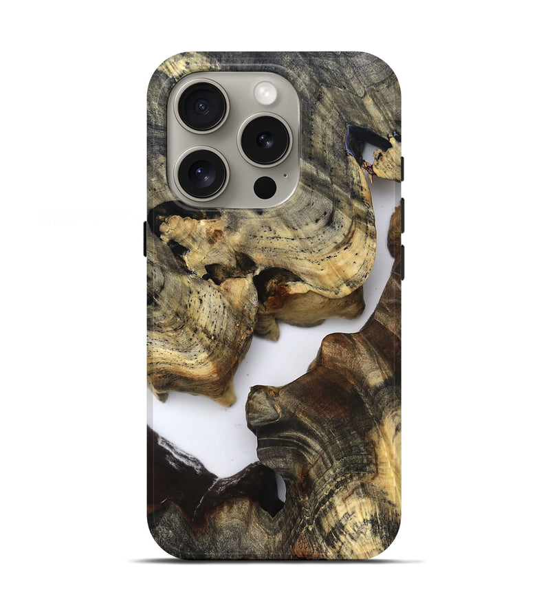 iPhone 16 Pro Wood Live Edge Phone Case - Bridger (Clear, 821808)