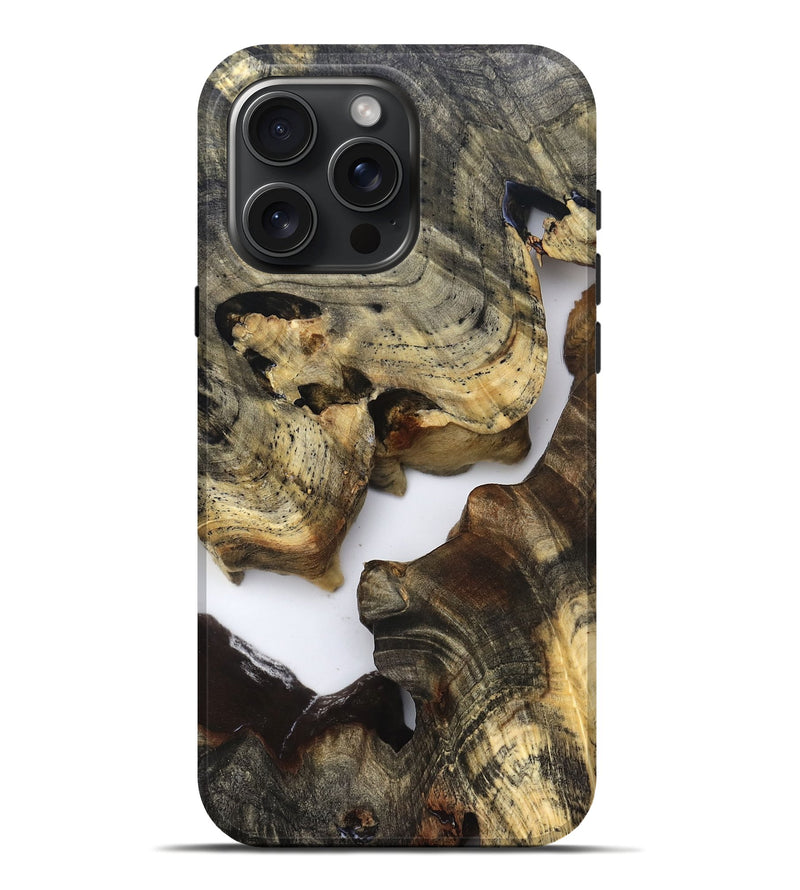 iPhone 16 Pro Max Wood Live Edge Phone Case - Bridger (Clear, 821808)