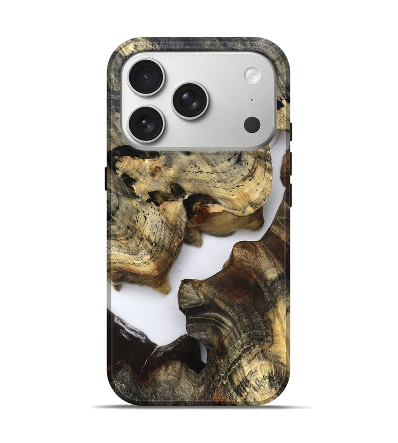 iPhone 17 Pro Wood Live Edge Phone Case - Bridger (Clear, 821808)