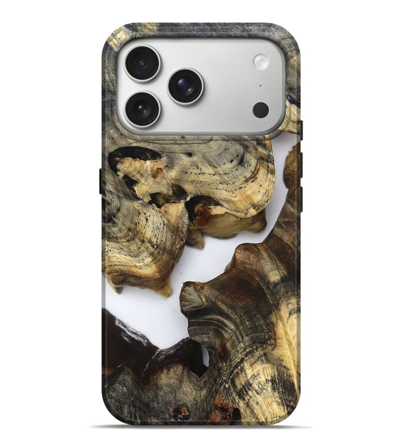 iPhone 17 Pro Max Wood Live Edge Phone Case - Bridger (Clear, 821808)