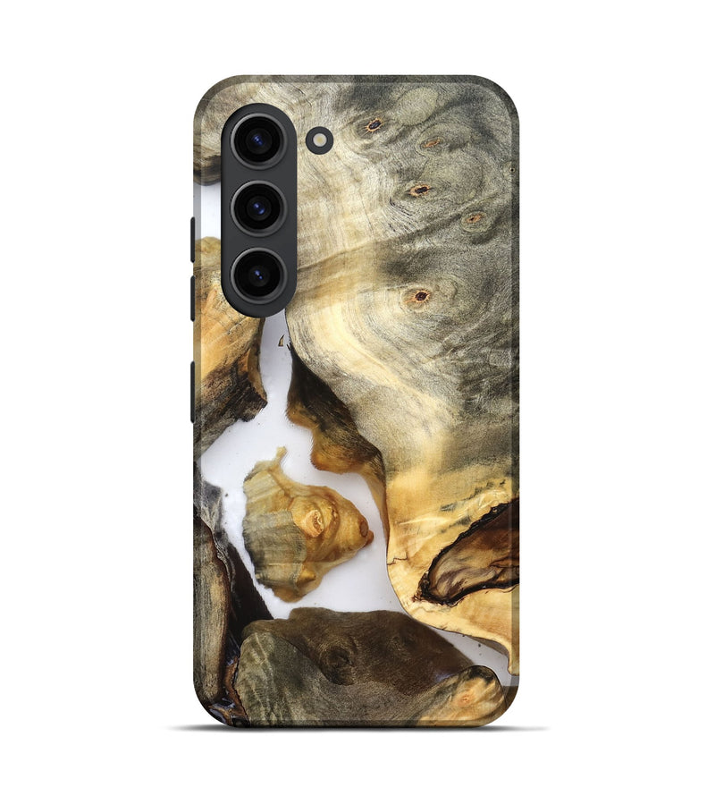 Galaxy S23 Wood Live Edge Phone Case - Nikole (Clear, 821809)