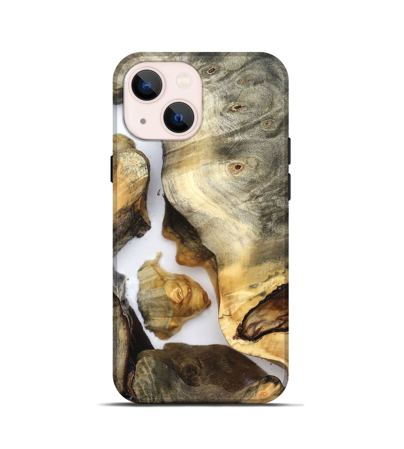 iPhone 13 mini Wood Live Edge Phone Case - Nikole (Clear, 821809)