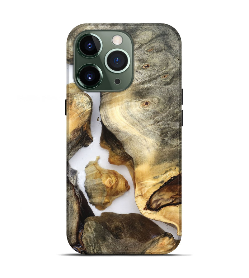 iPhone 13 Pro Wood Live Edge Phone Case - Nikole (Clear, 821809)