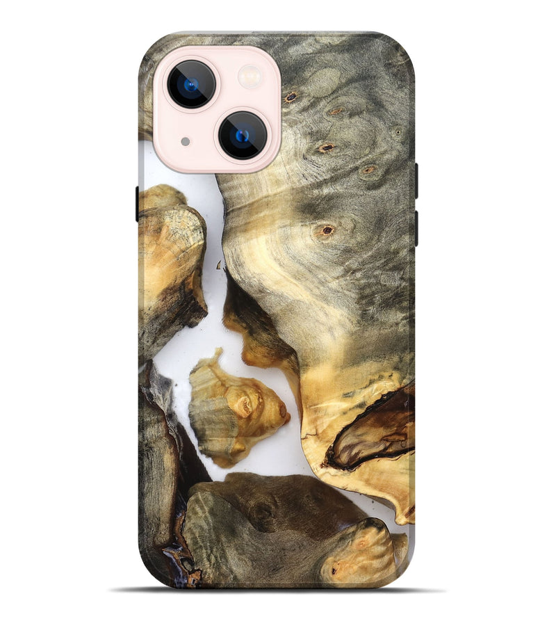 iPhone 14 Plus Wood Live Edge Phone Case - Nikole (Clear, 821809)