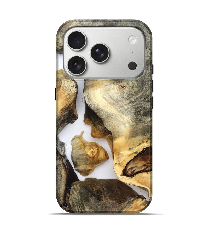 iPhone 17 Pro Wood Live Edge Phone Case - Nikole (Clear, 821809)