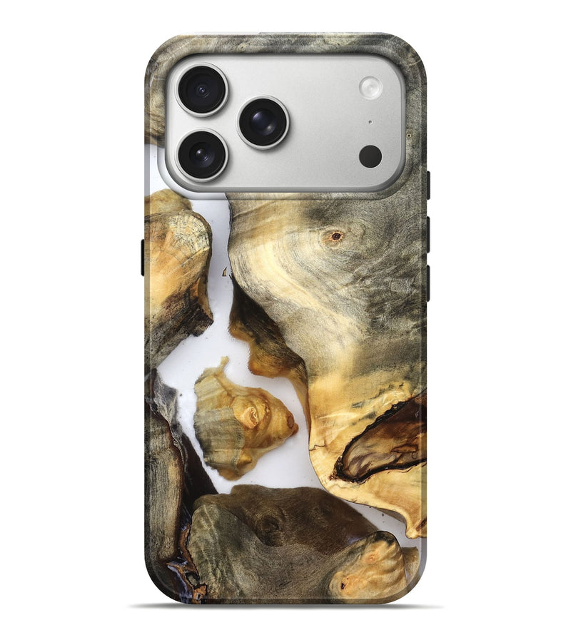 iPhone 17 Pro Max Wood Live Edge Phone Case - Nikole (Clear, 821809)