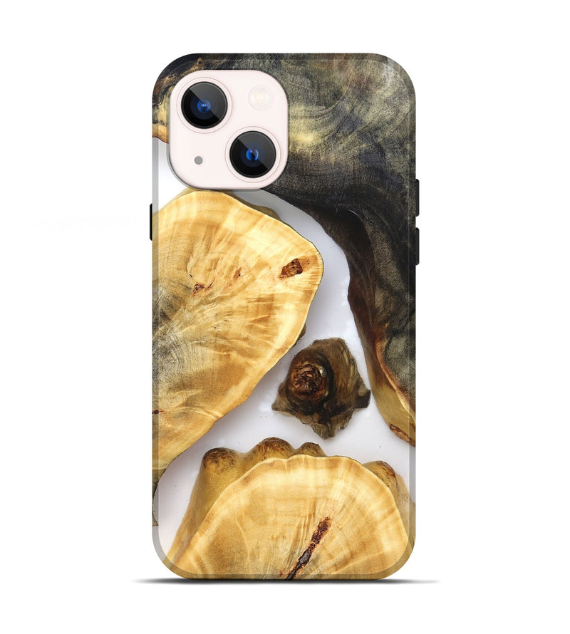 iPhone 13 Wood Live Edge Phone Case - Xyla (Clear, 821811)