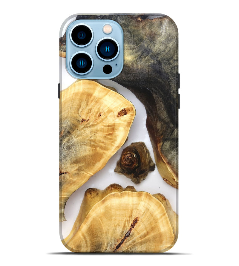 iPhone 14 Pro Max Wood Live Edge Phone Case - Xyla (Clear, 821811)