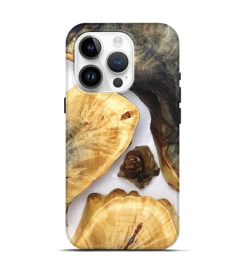 iPhone 15 Pro Wood Live Edge Phone Case - Xyla (Clear, 821811)