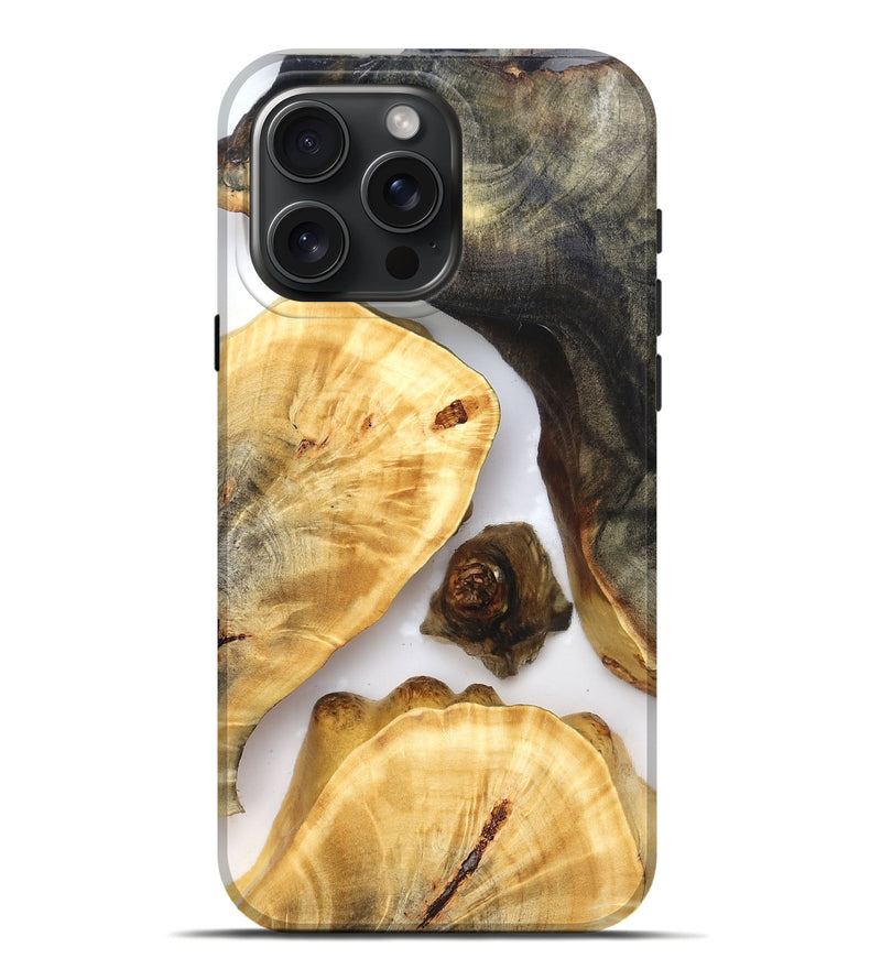 iPhone 16 Pro Max Wood Live Edge Phone Case - Xyla (Clear, 821811)